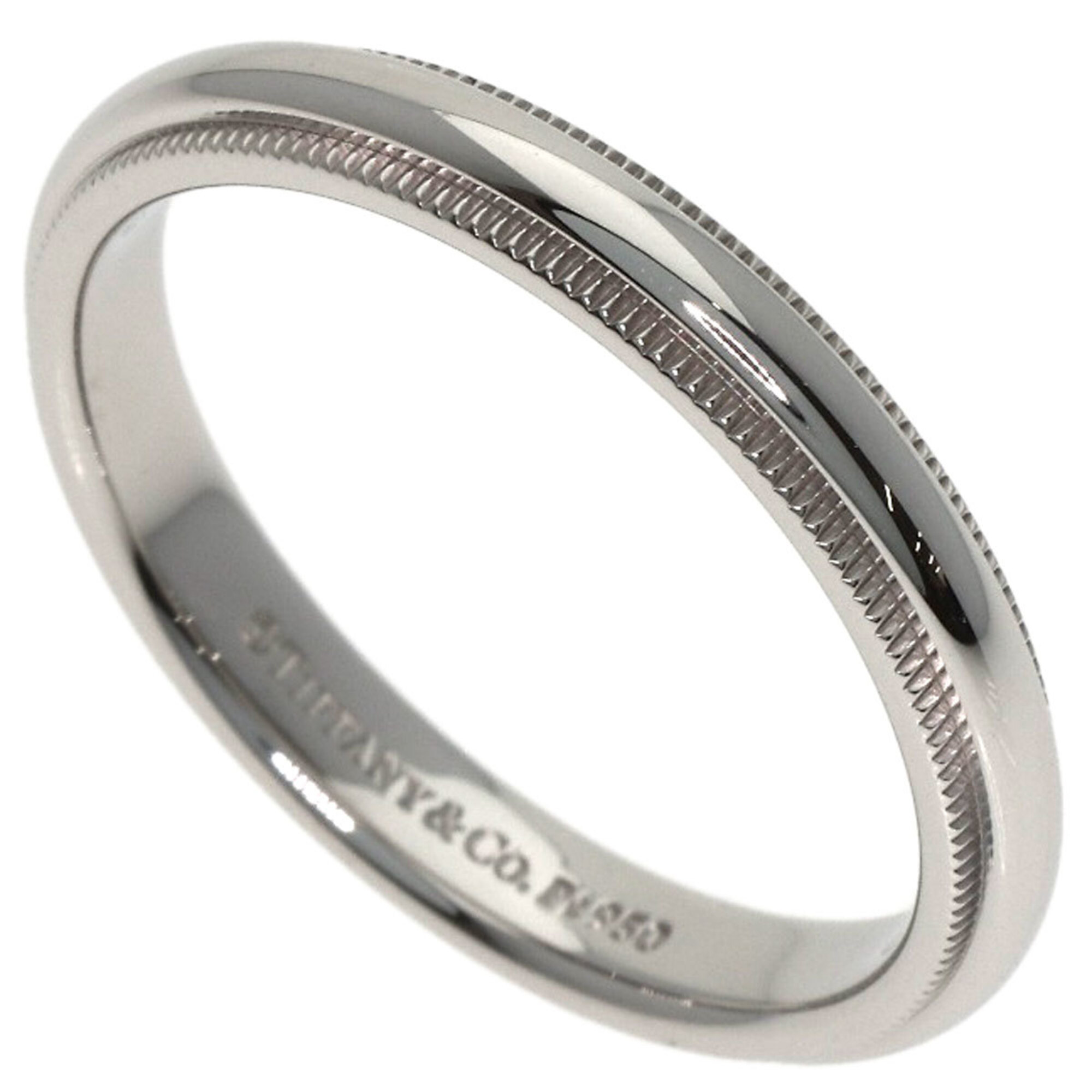 Tiffany & Co. Milgrain Ring, Platinum PT950, Women\'s.