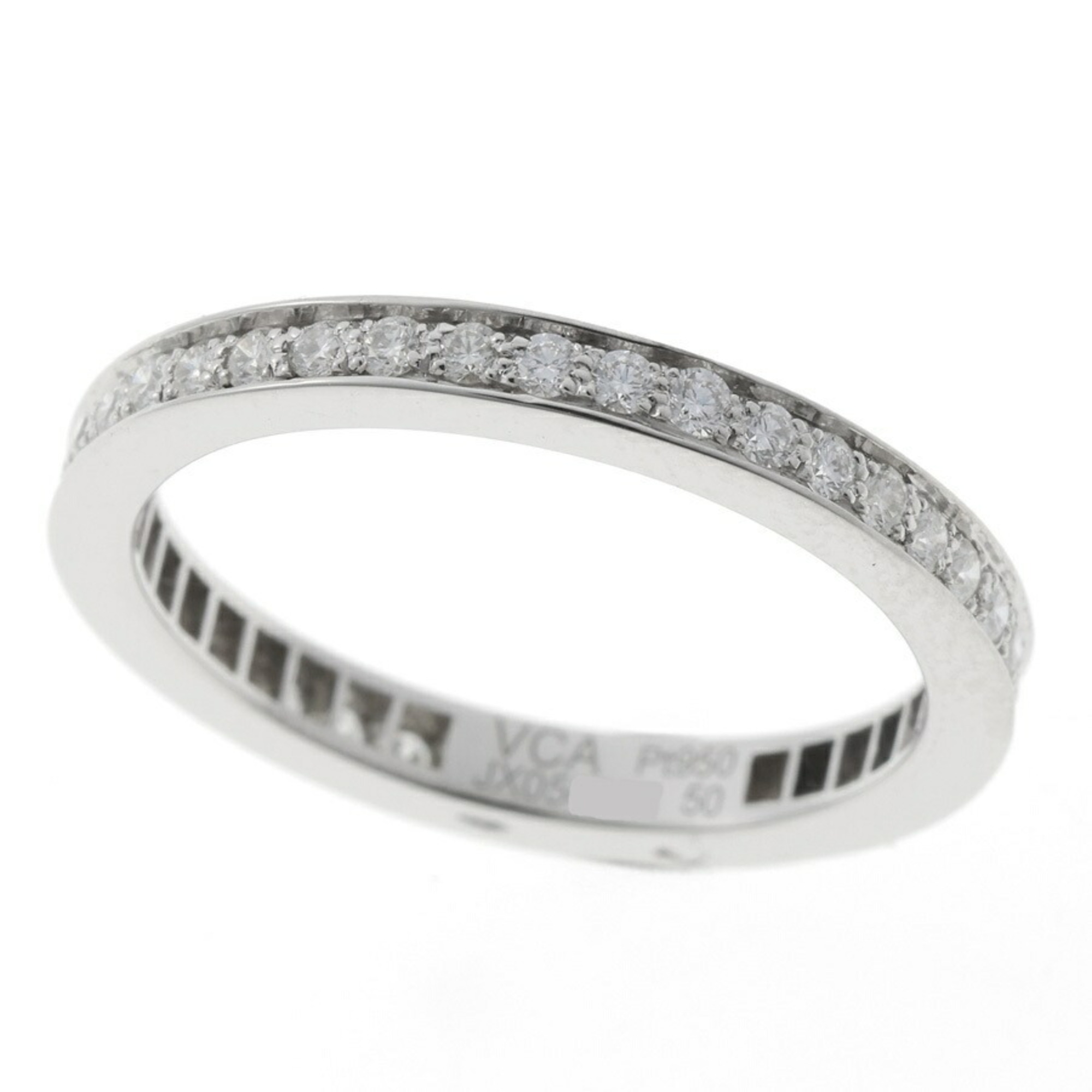 Van Cleef & Arpels Romance Eternity Ring 2.1mm VCARPJMJ00 Pt950 Platinum #10
