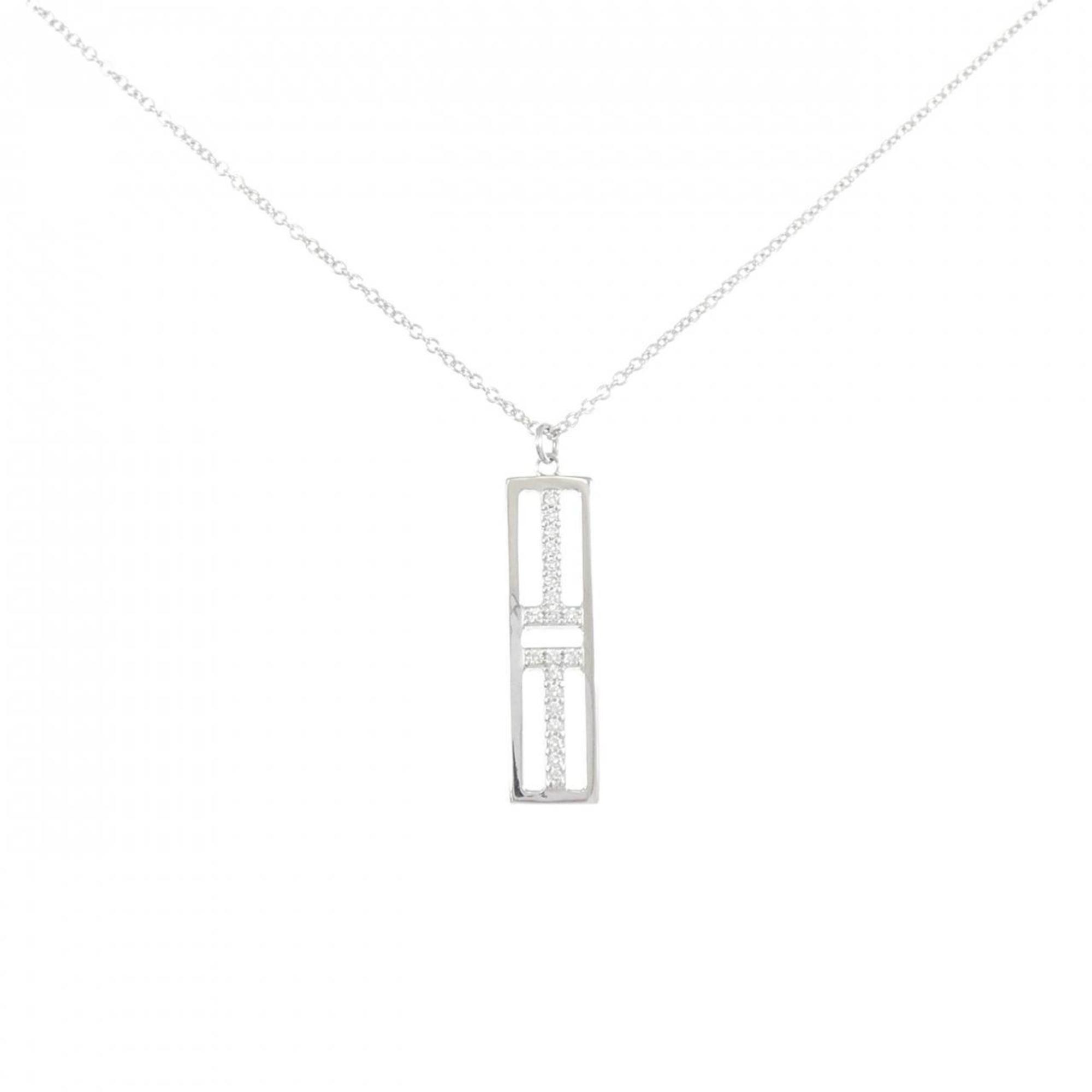 Tiffany & Co. T Two Open Vertical Bar Necklace