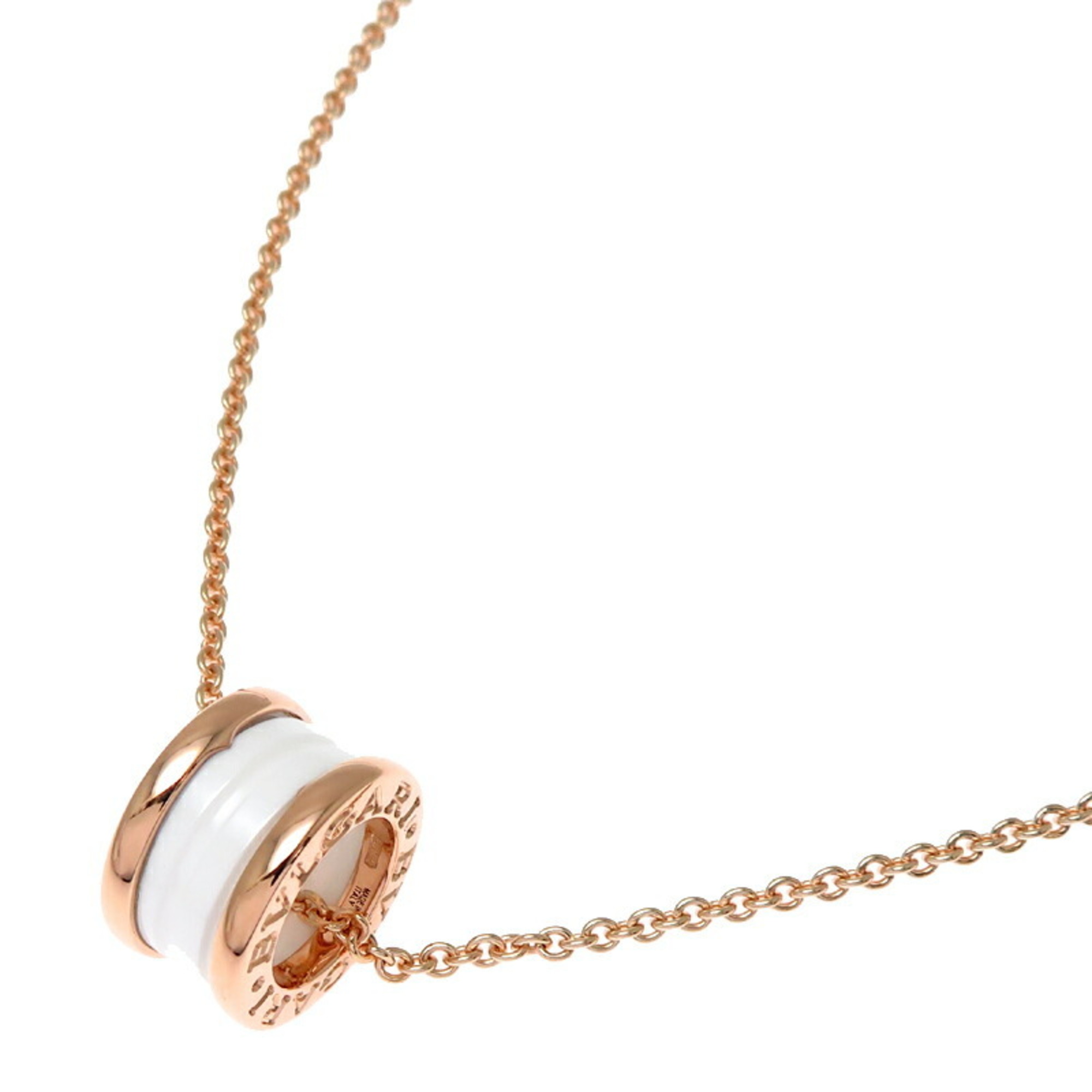Bvlgari B.zero1 Women\'s Necklace in 750 Pink Gold