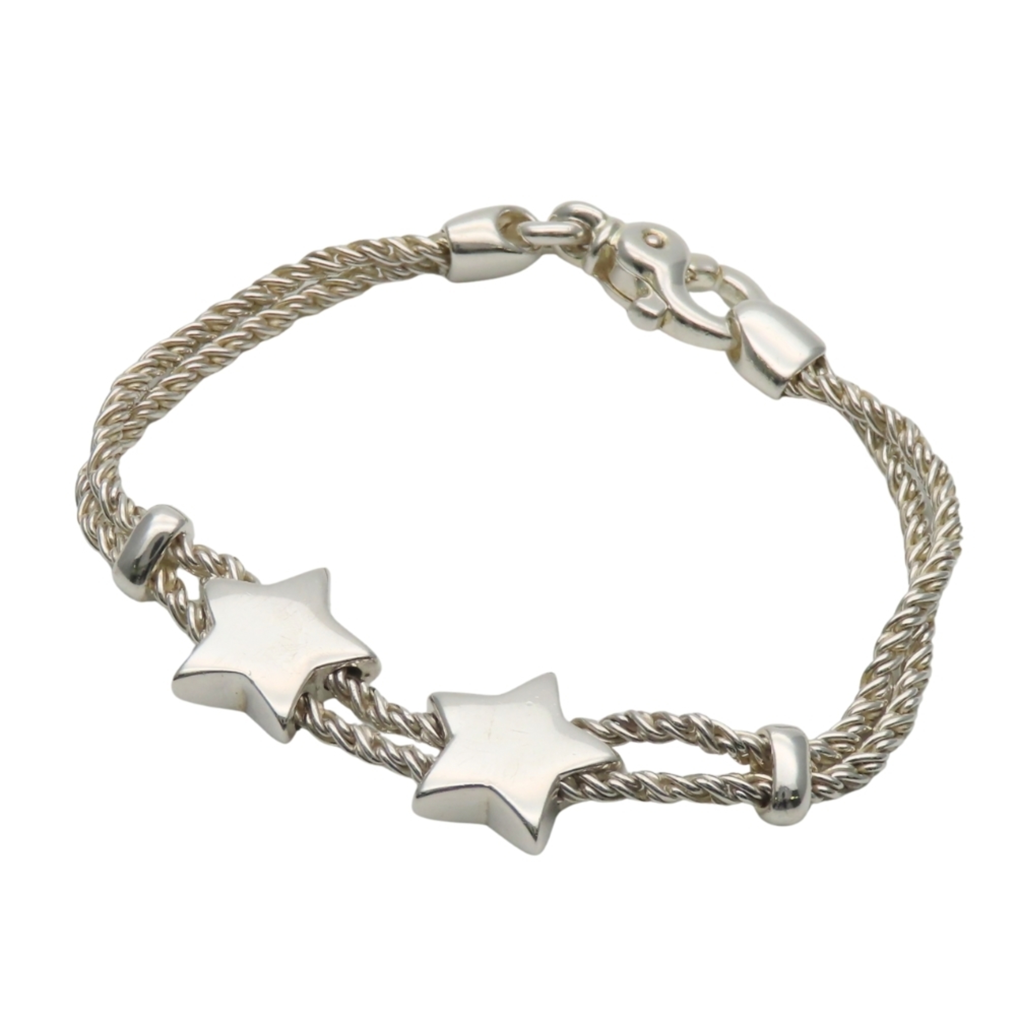 Tiffany & Co. Star Bracelet, SV925, Double Rope, Women\'s