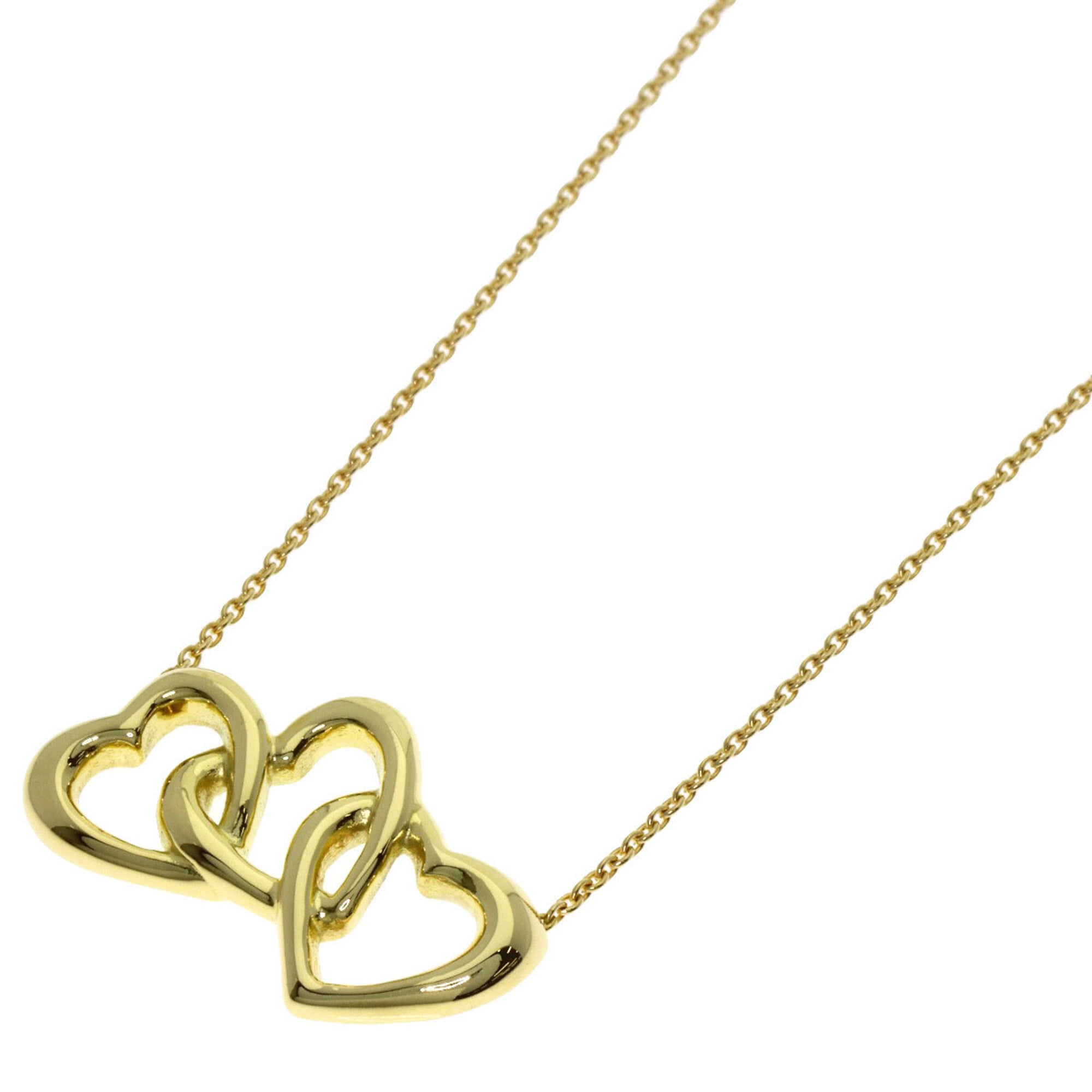 Tiffany & Co. Three Hearts Necklace, 18K Yellow Gold, Women\'s.