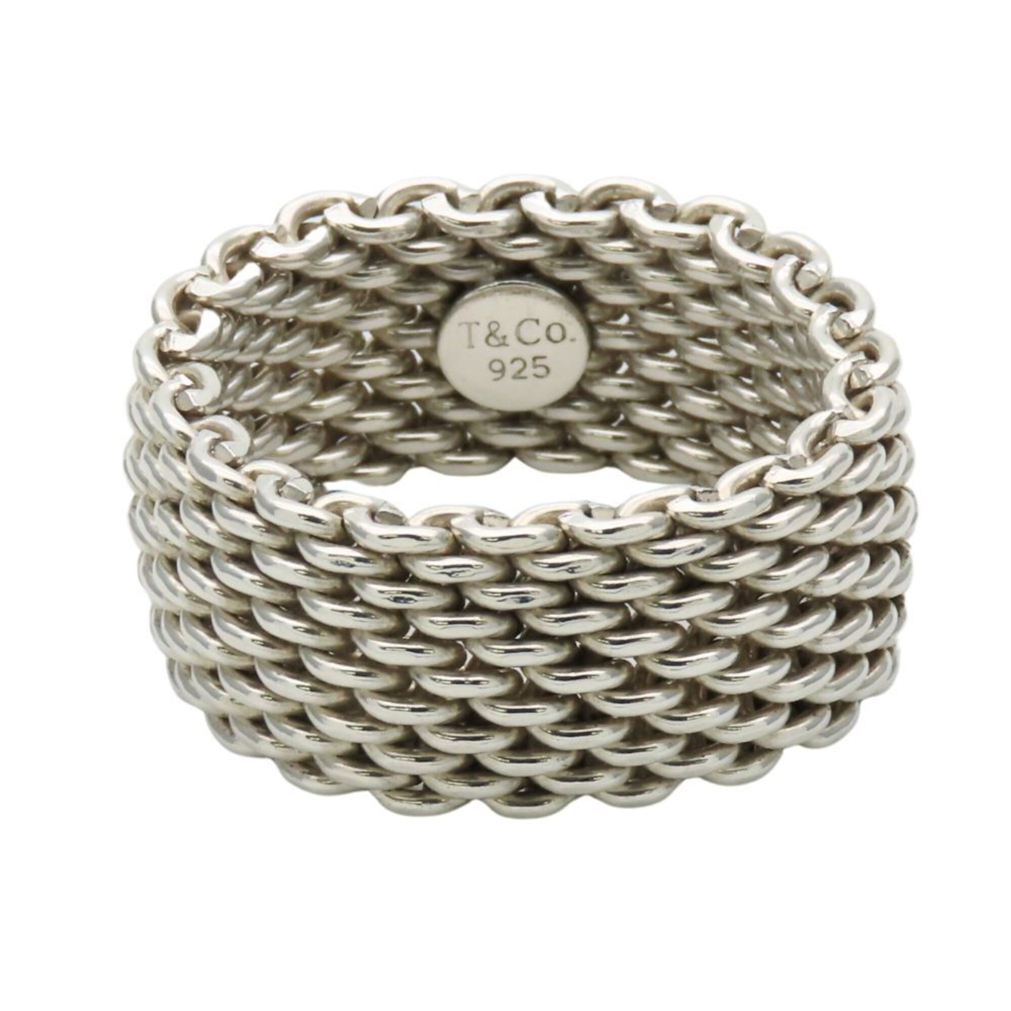 Tiffany & Co. Somerset Sterling Silver 925 Mesh Ring for Women