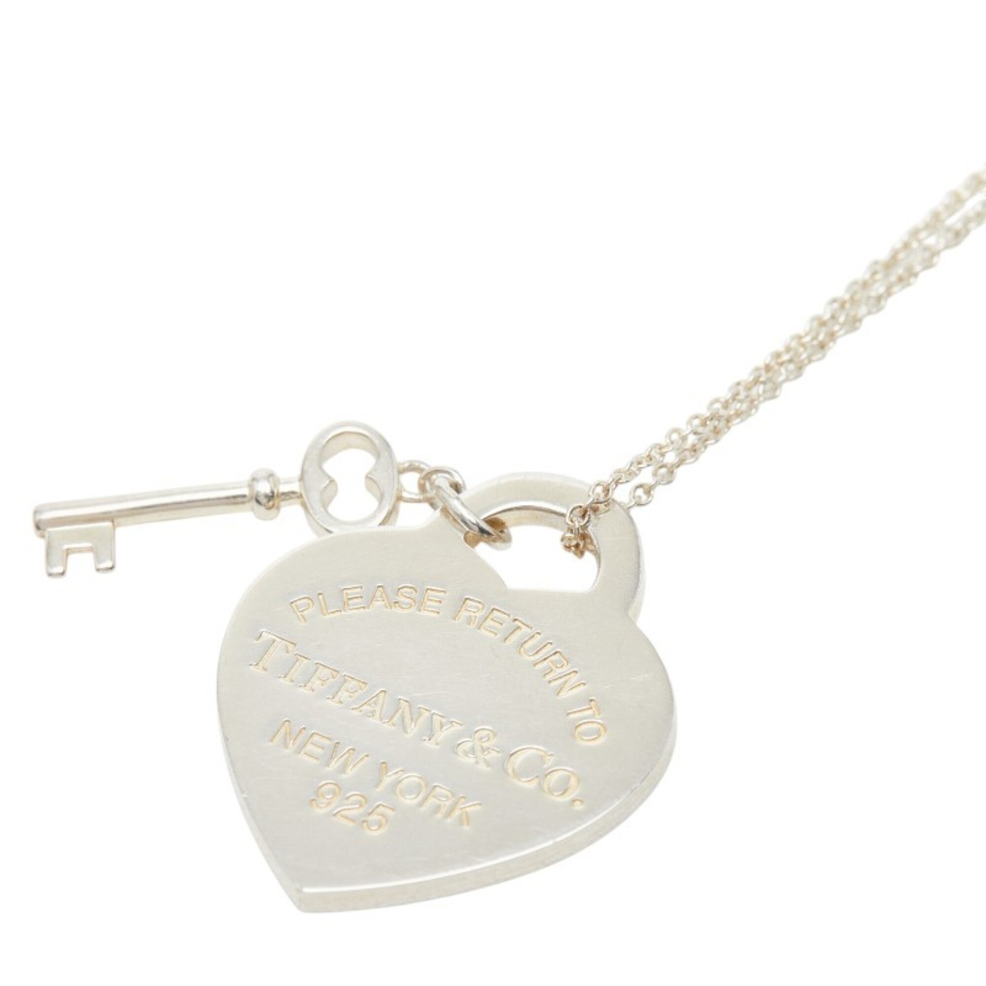 Tiffany & Co. Return to Heart Tag Key Pendant Necklace 60014063 SV925 Silver Women\'s TIFFANY&Co.