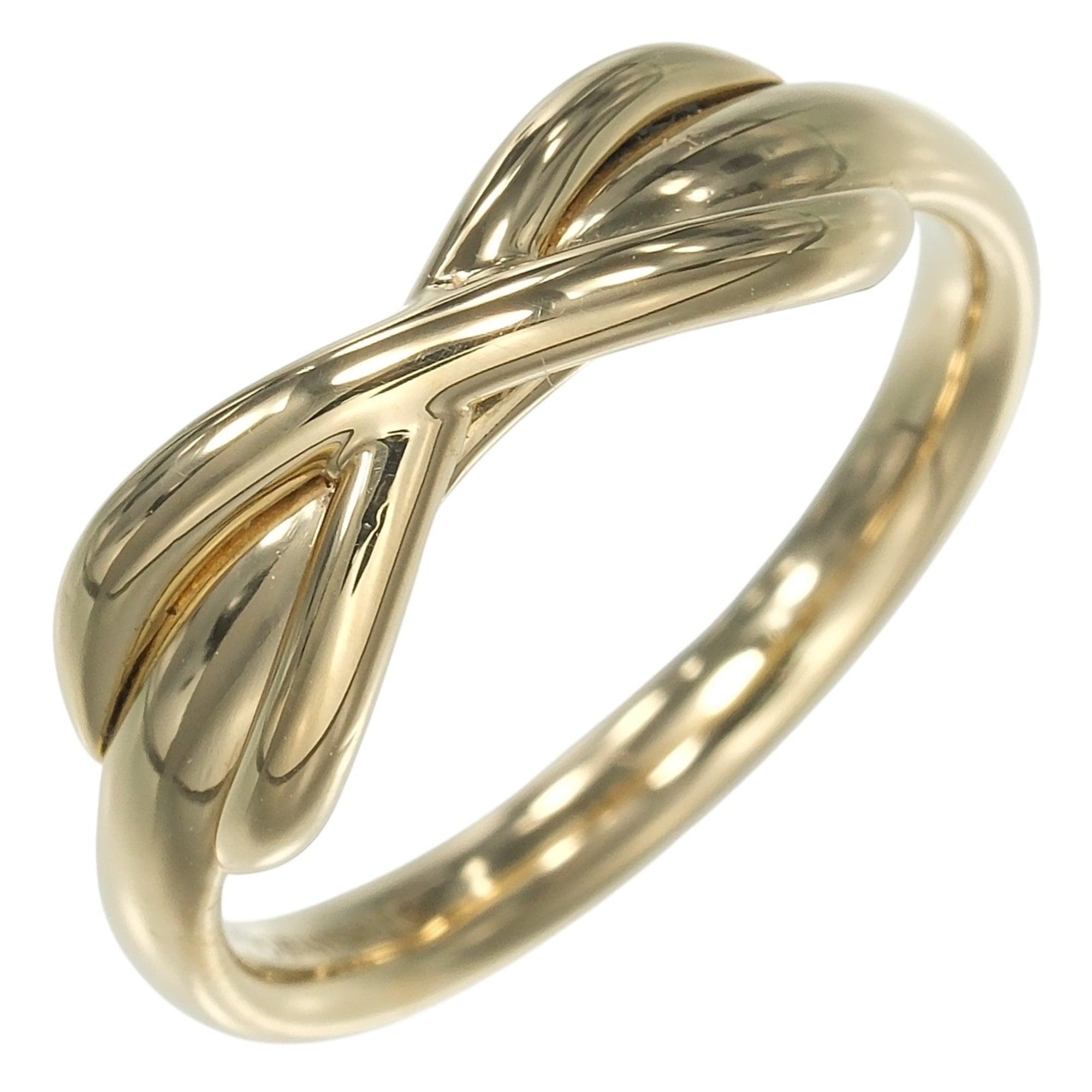 Tiffany & Co. Infinity Ring, Size 8, 18K Yellow Gold, Approx. 4g.