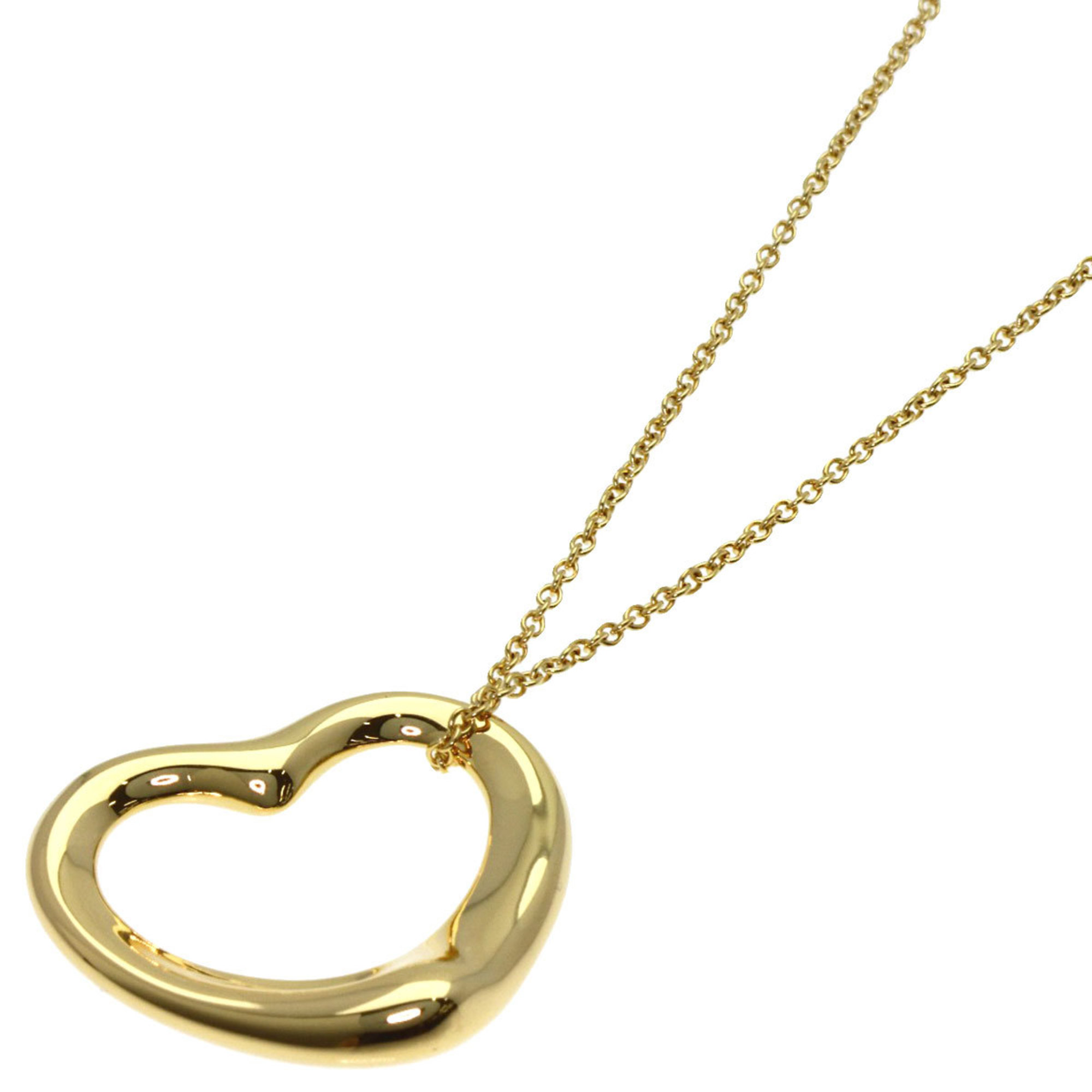 Tiffany & Co. Open Heart Necklace in 18K Yellow Gold for Women.