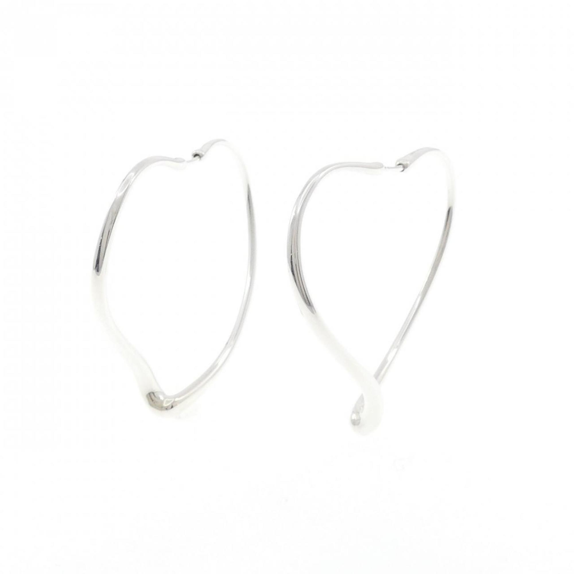 Tiffany Open Heart Hoop Earrings