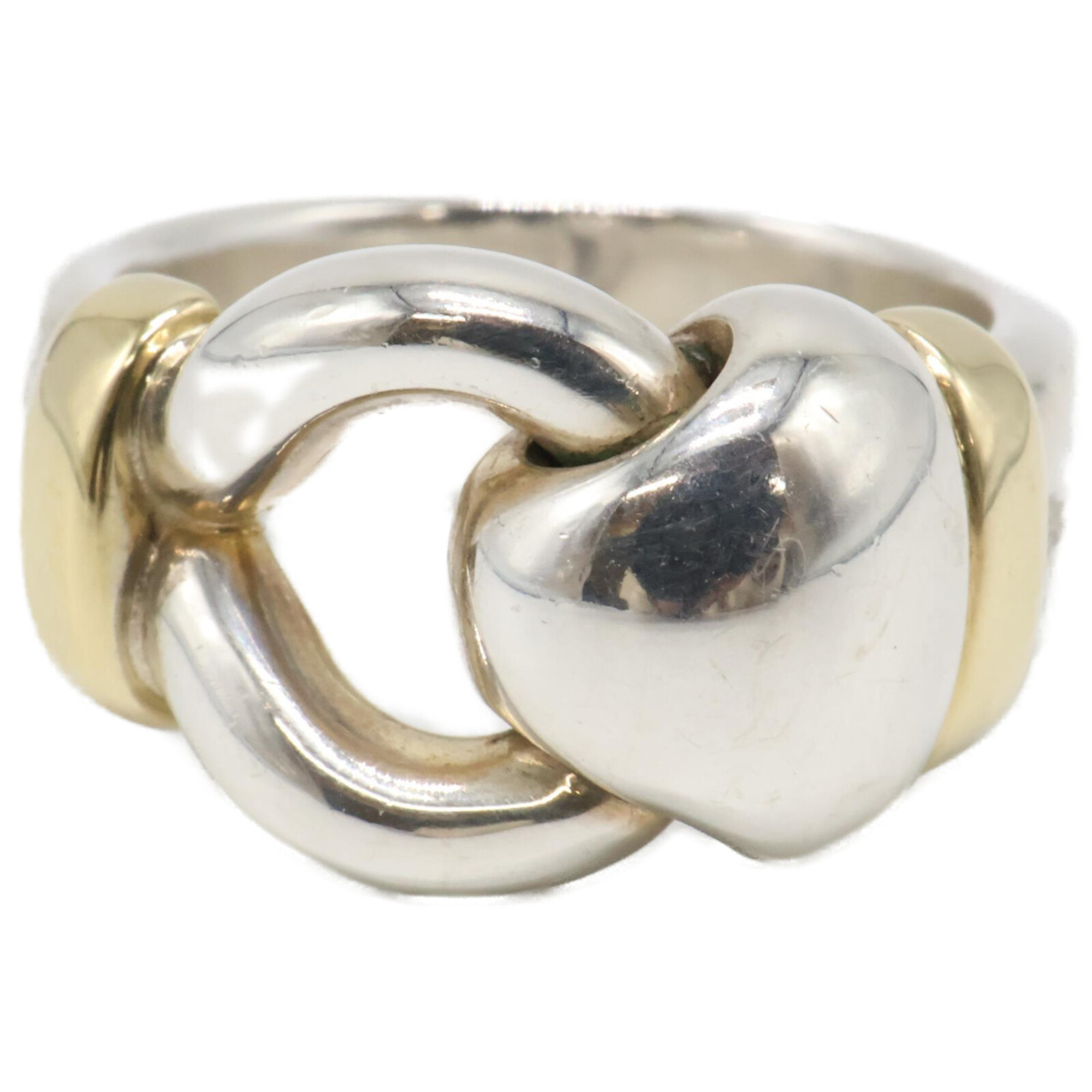 TIFFANY & Co. Tiffany 925 750 Wide Knot Ring in Silver and Yellow Gold for Women