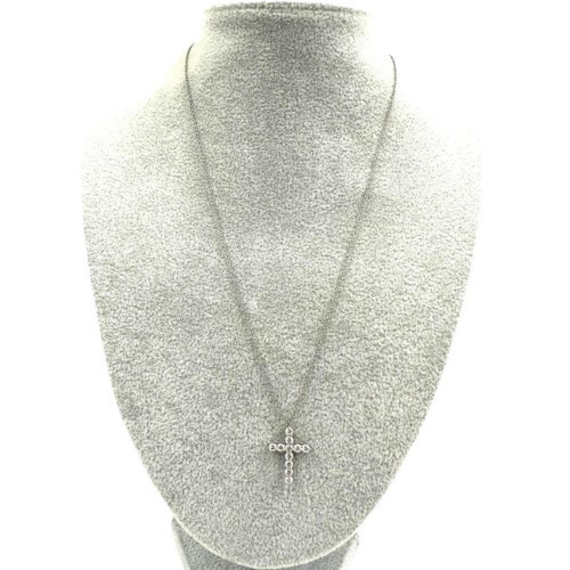 TIFFANY & CO. Tiffany Pt950 Medium Cross Necklace