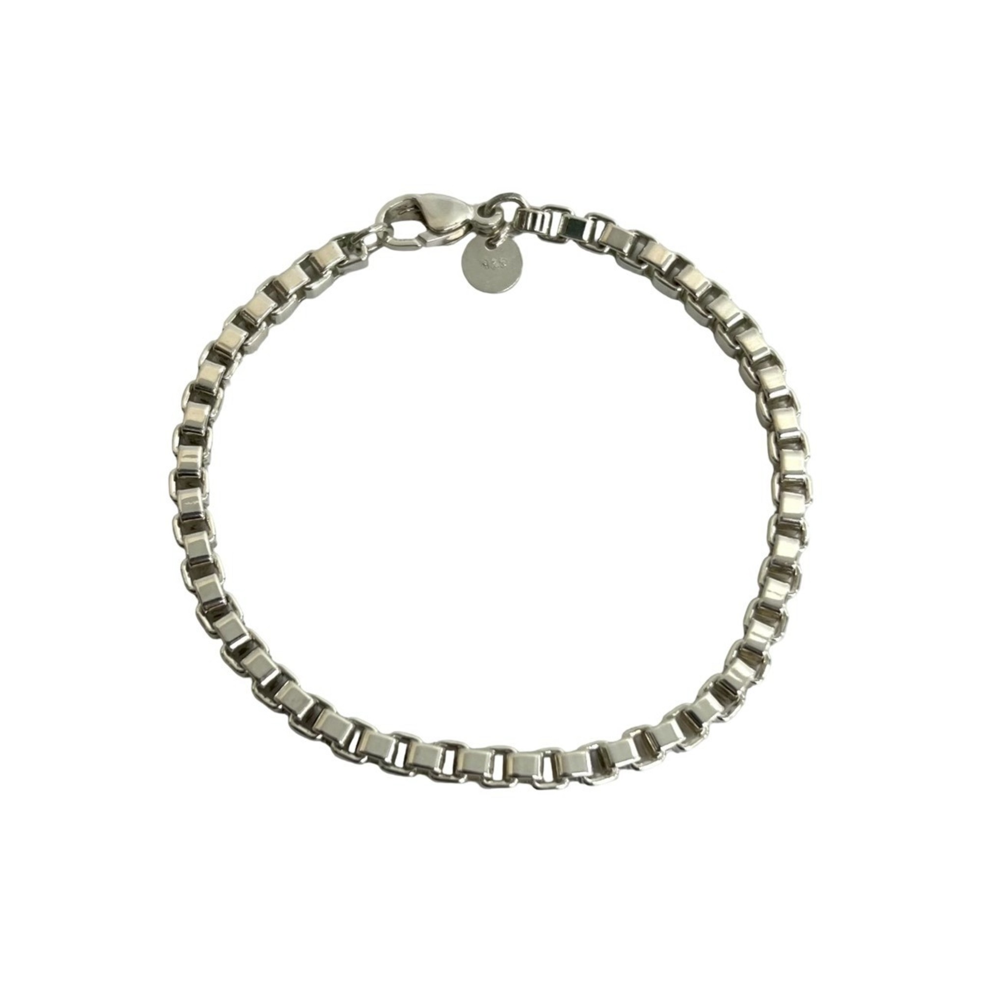 TIFFANY&Co. Tiffany Venetian Sterling Silver 925 Chain Bracelet Bangle for Women and Men 34747