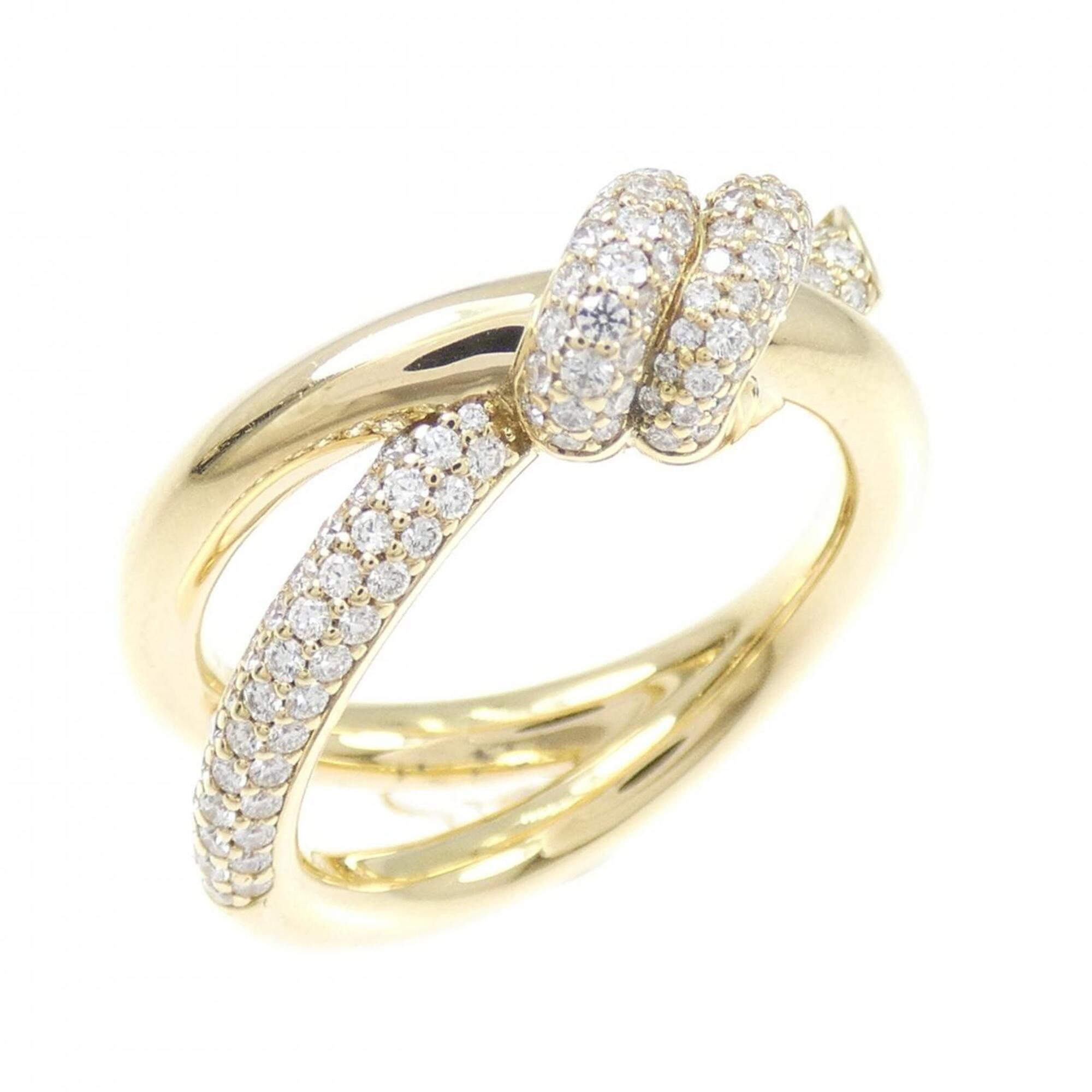 Tiffany Knot Double Row Ring 0.31CT
