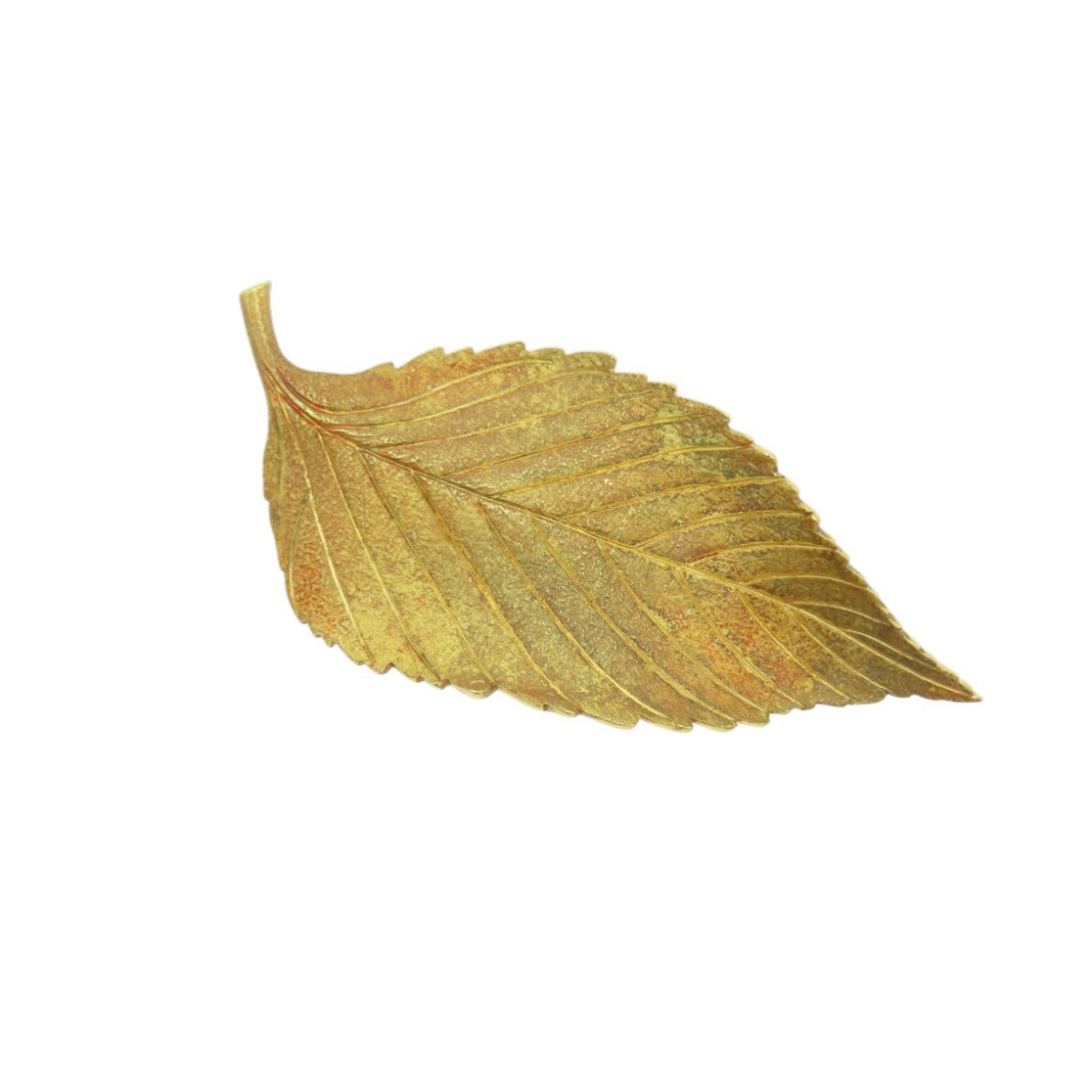 Tiffany Leaf 18KYG 750 Yellow Gold Brooch Jewelry 1595TIFFANY&Co. Women\'s
