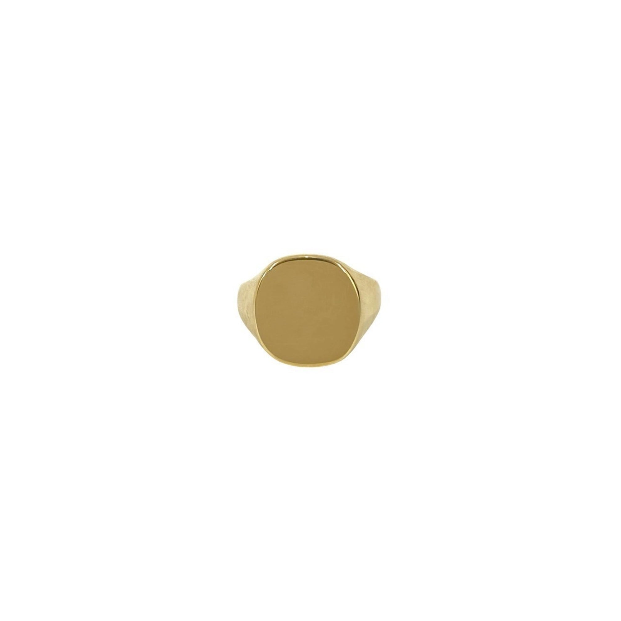 TIFFANY&Co. Tiffany Signet Ring 750 18K 27.4g Yellow Gold Size 27 69764
