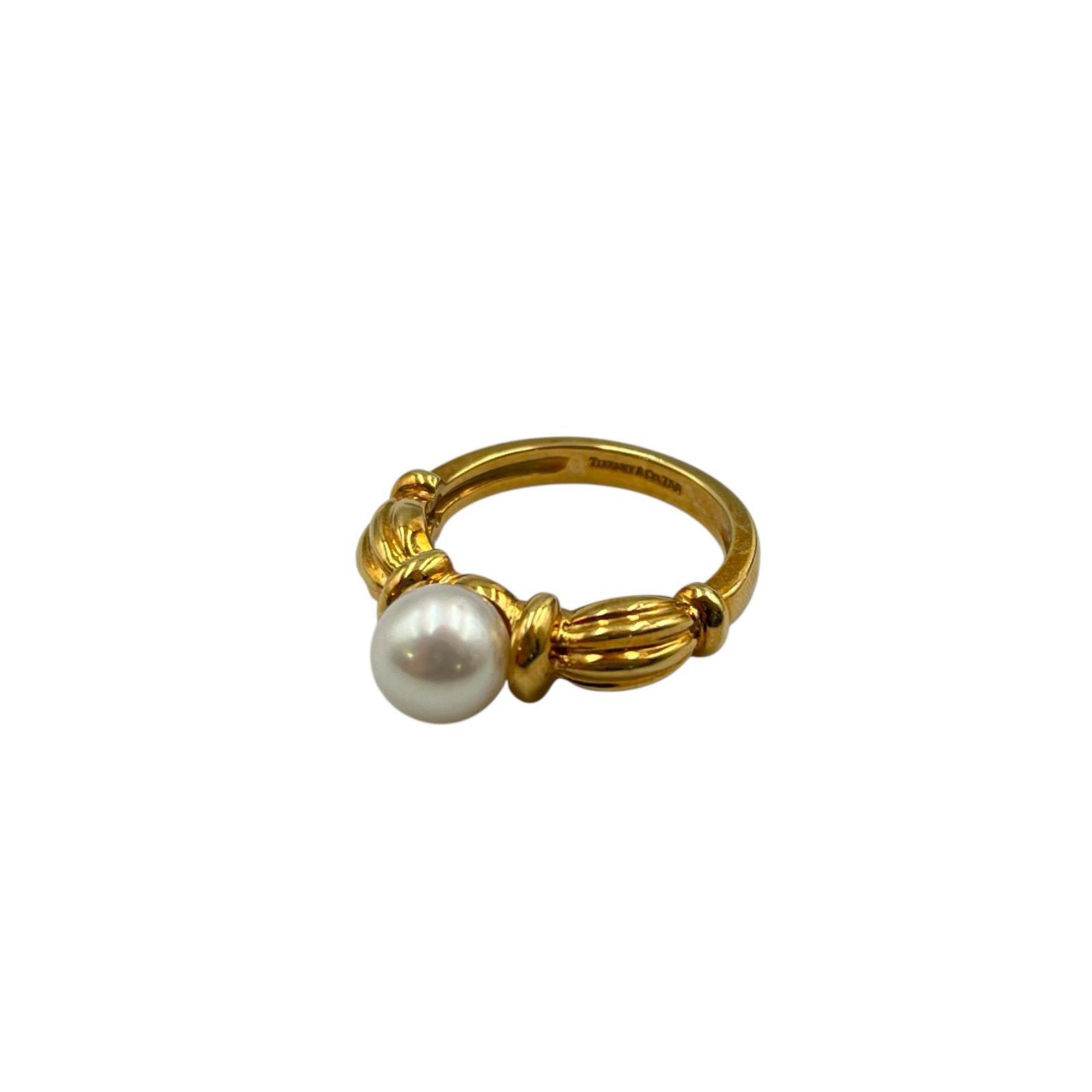 Tiffany & Co. 18K Yellow Gold Pearl Ring for Women