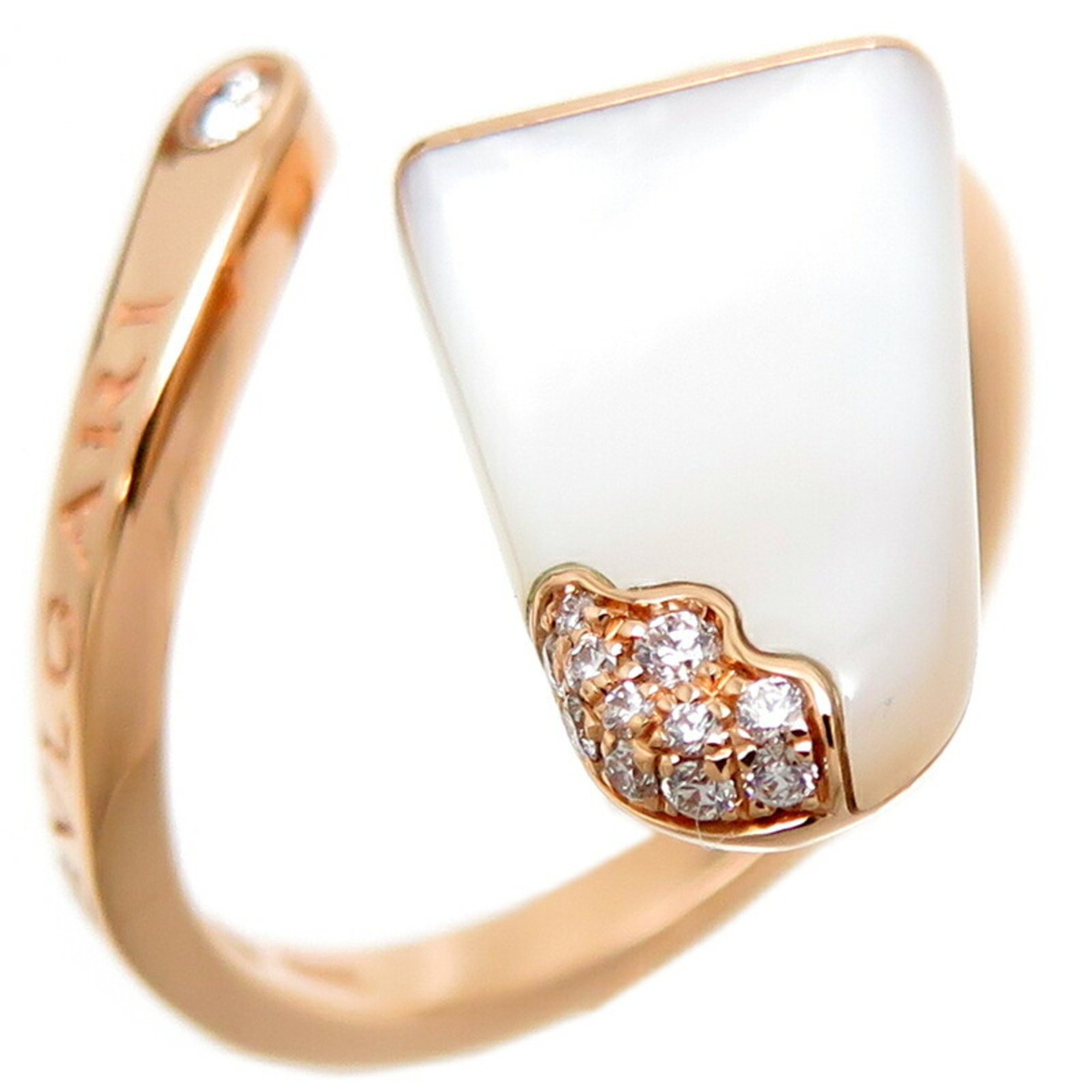 Bvlgari #50 750PG Gelati Women\'s Ring 354751 750 Pink Gold No. 10