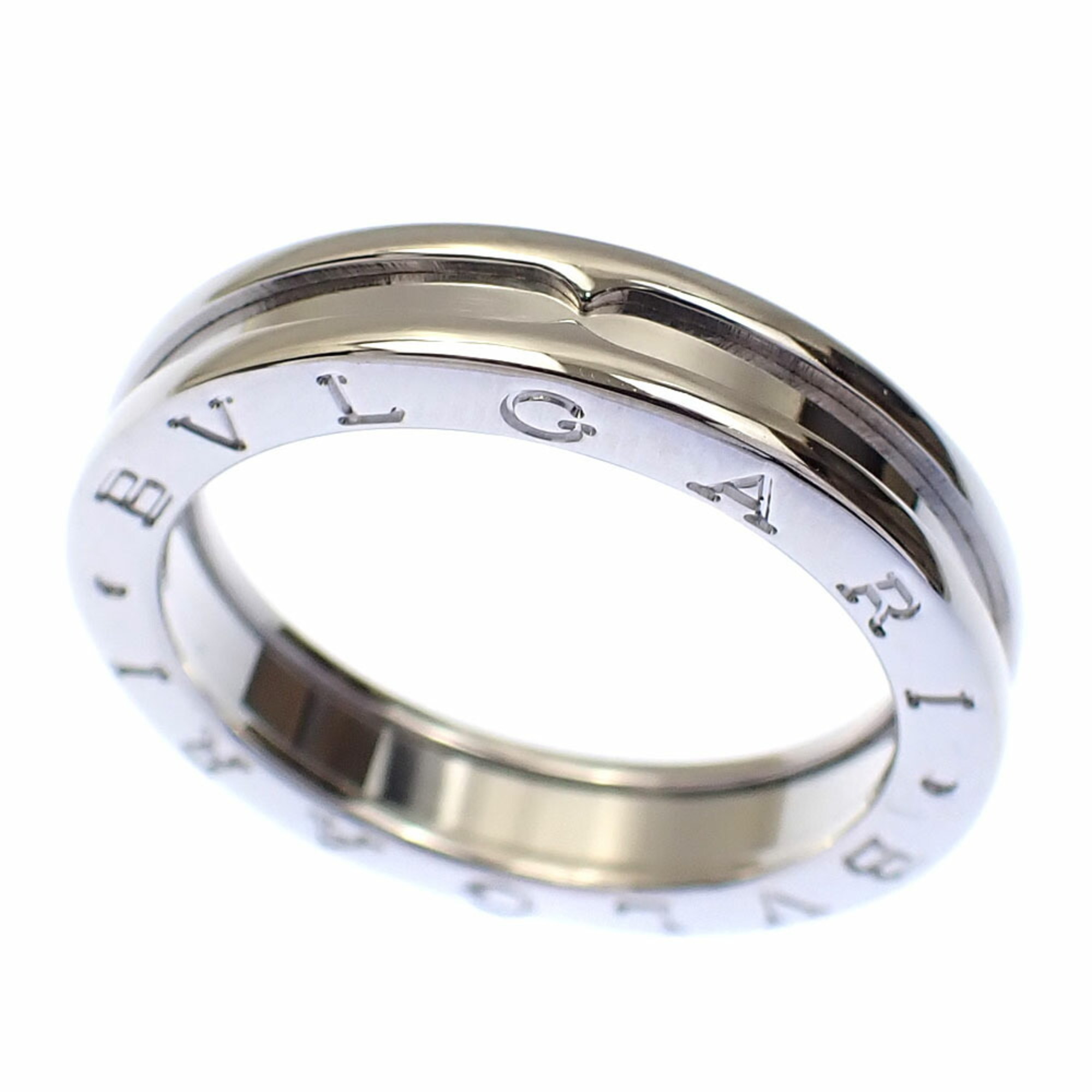 Bvlgari B-ZERO1 Men\'s Ring in 18K White Gold, Size 21, 8.4g, 750, #61