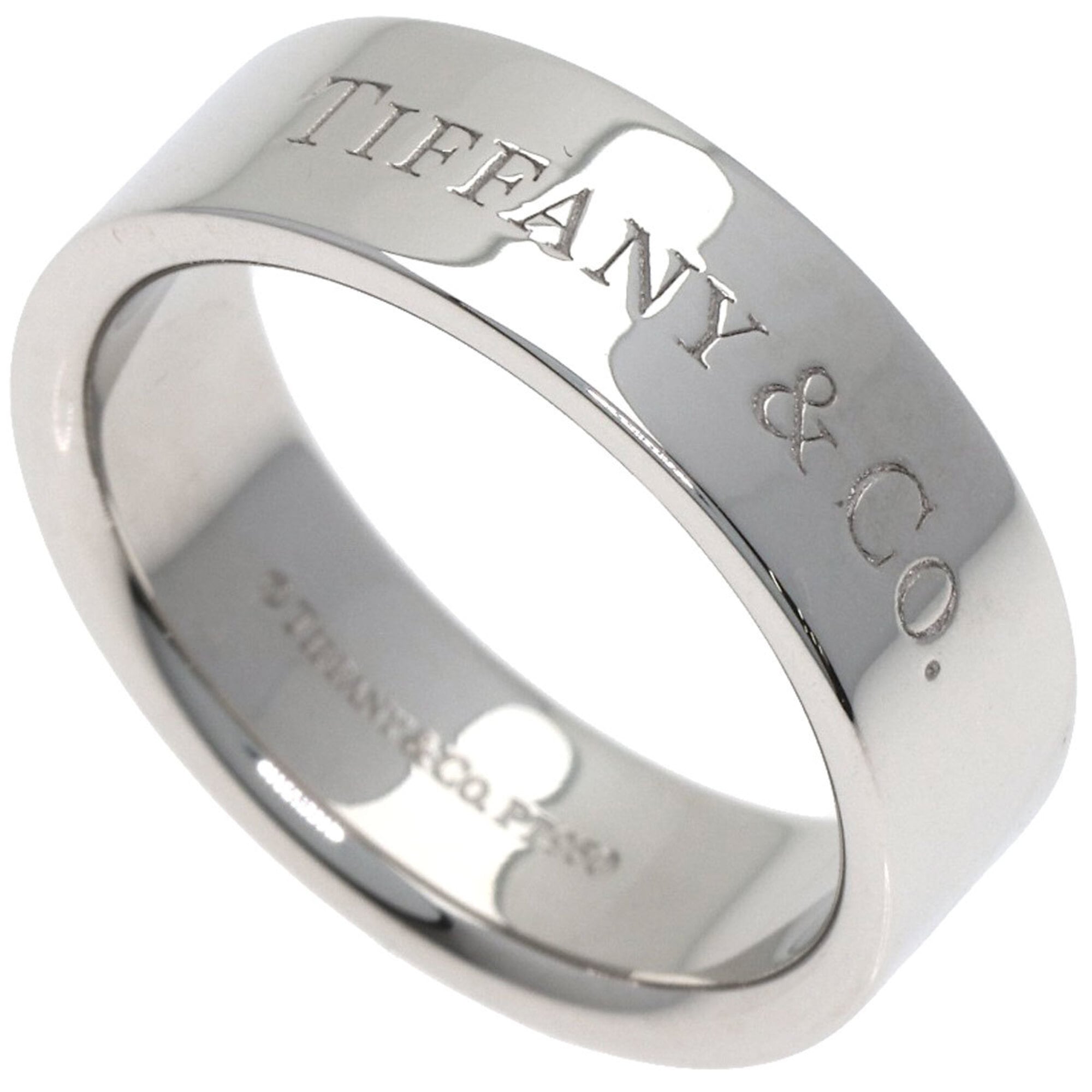 Tiffany & Co. Flat Band Ring, Platinum PT950, Women\'s.