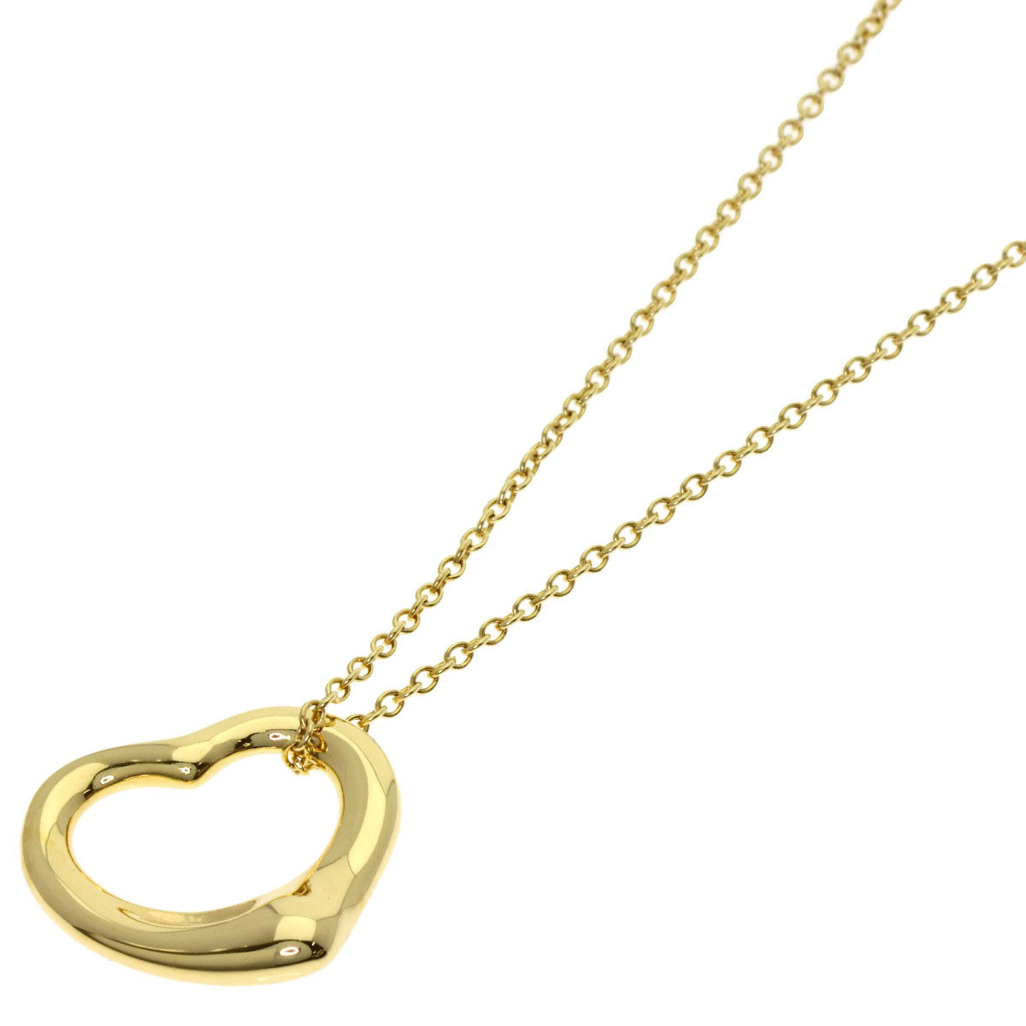 Tiffany & Co. Open Heart Necklace, 18K Yellow Gold, Women\'s.