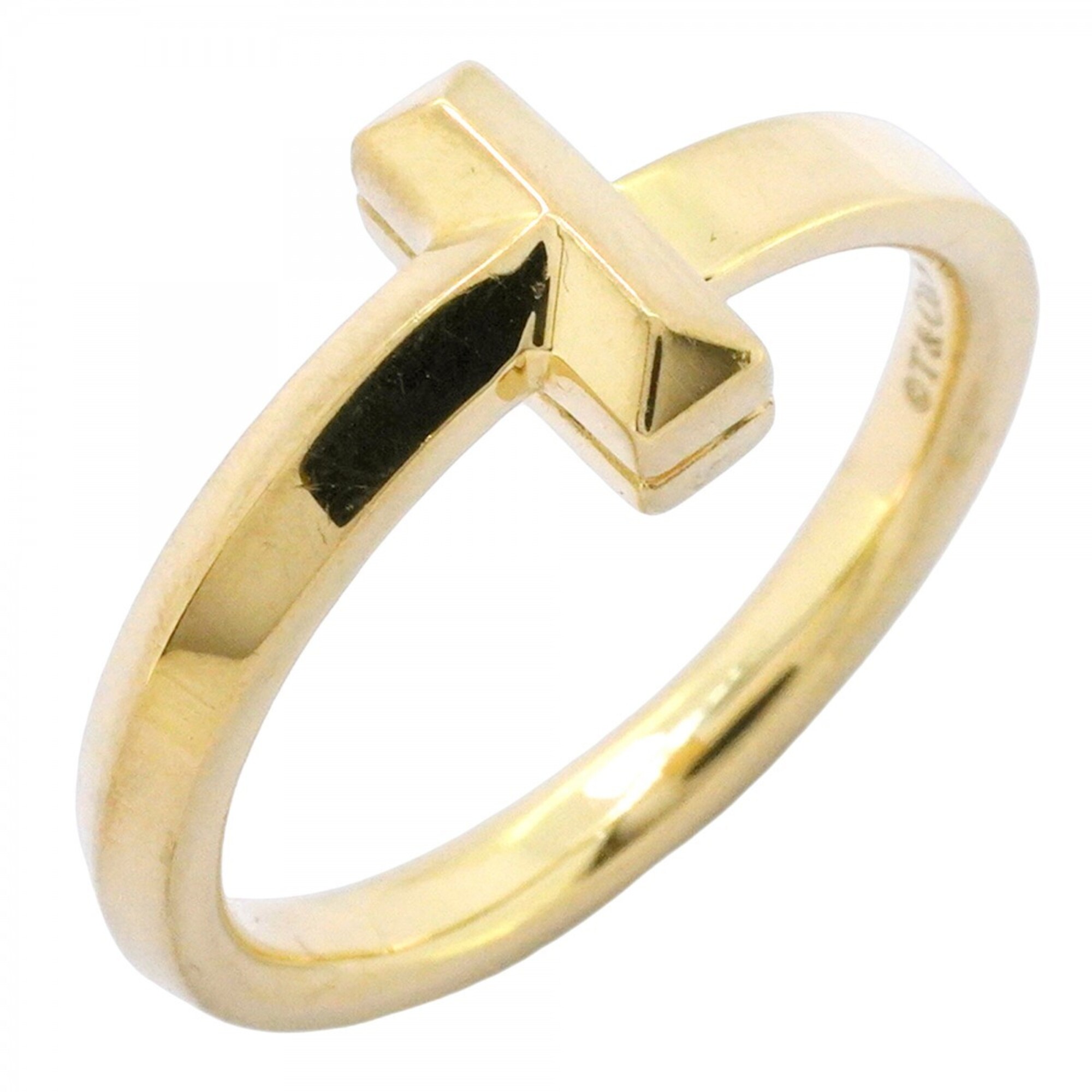 Tiffany & Co. T One Ring, 18K Yellow Gold, Size 9.5, Women\'s