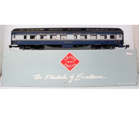 Aristo-Craft GI blue 12 wheel bogie Baltimore and Ohio Diner 'Cumberland' No. 1502 code ART-31501 (NM-BG)