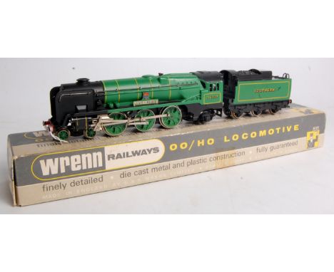 Wrenn Railways W2237 West Country Class engine and tender, Southern Malachite green "Lyme Regis", marks to one side of tender