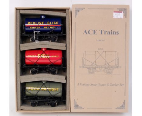 Ace tanker set 5 comprising blue Redline-Glico, red Shell and grey Royal Daylight (NM-BG)