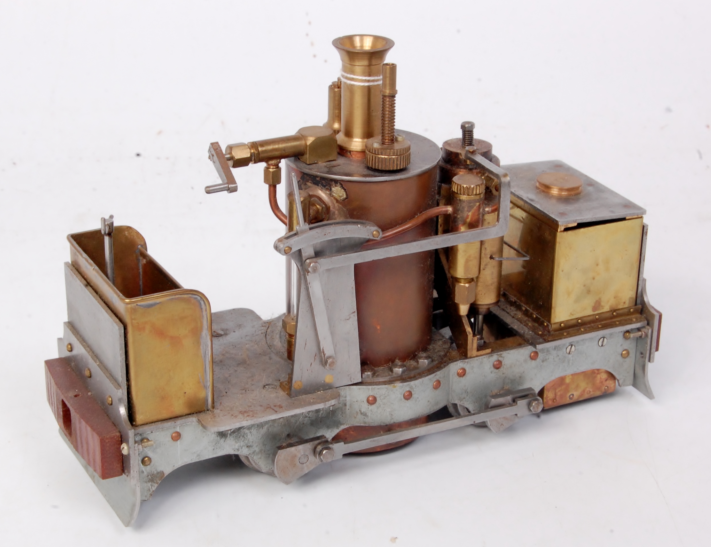 Scratch built 0 gauge narrow gauge 0-4-0 De Winton type live steam ...