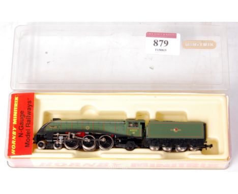A Hornby Minitrix N gauge No. N211 class A4 engine and tender, BR lined green 'Mallard' with instructions (NM-BG) 
