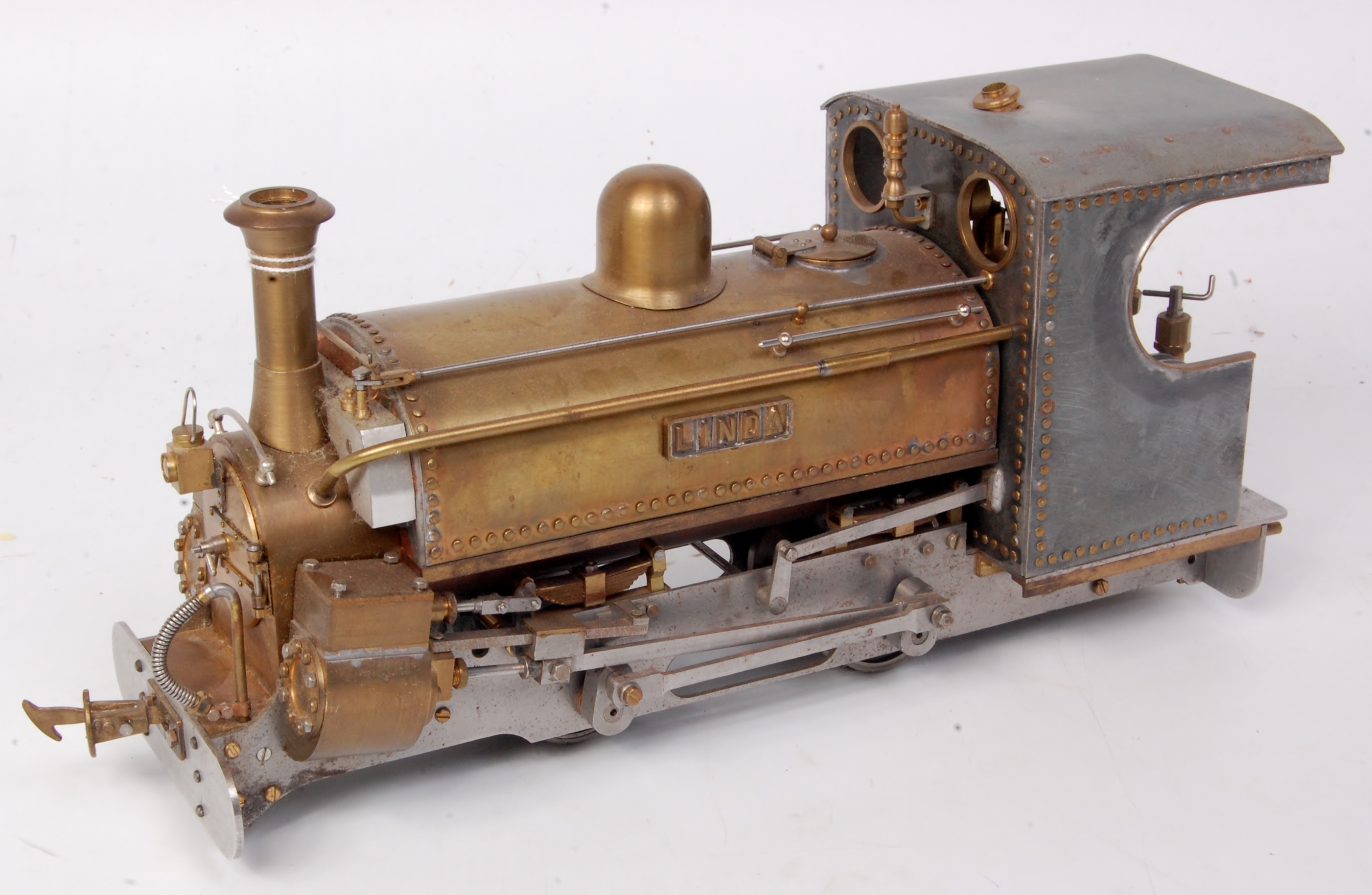 Scratch built 0 gauge narrow gauge 0-4-0 saddle tank locomotive and ...