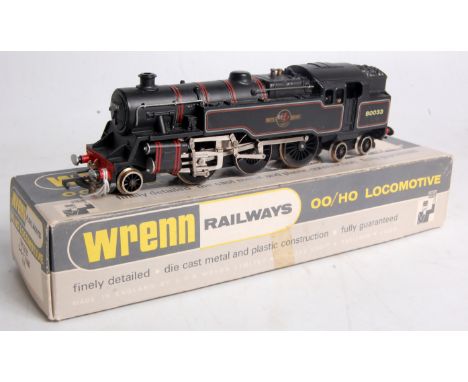 Wrenn Railways W2218 BR Lined black 2-6-4 tank engine, No.80033 with instructions and both packing rings, packer No.3 on box 