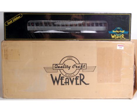 4x Weaver grey 'The Pullman-Bradley' semi-streamlined American Flyer Southern Pacific passenger cars Nos. SP2203, 2205, 2206,
