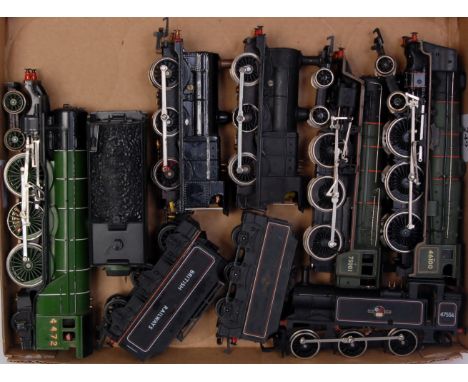 Hornby 'Jinty' tank engine, 'Flying Scotsman' and tender, Bachmann BR green 'Royal Scot' and standard 4MT engines only, no te