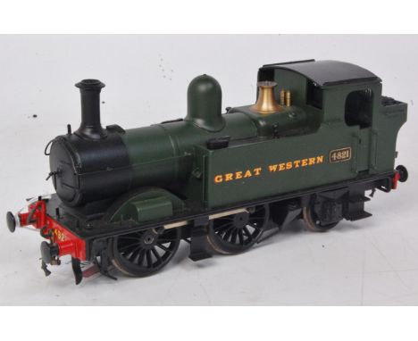 A Lawrence Scale models GW 0-4-2 T 2 rail 12V DC tank loco no. 4821 (VG)