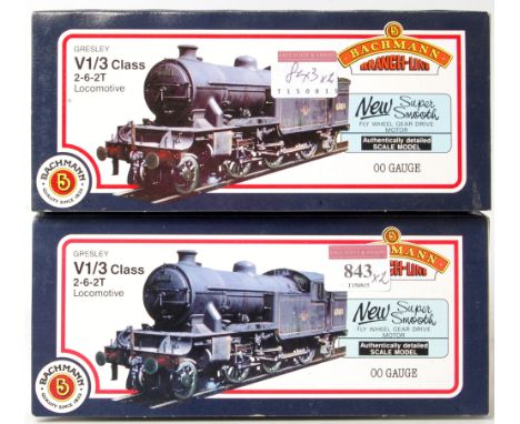 Bachmann 31-604 class V3 tank engine BR lined black livery No. 67666 (M-BM) and another 31-607 British Railways Doncaster gre