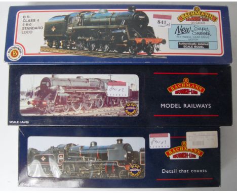 Bachmann 32-102 standard class 4 engine and tender No. 75073 (NM-BG), 32-506 standard class 5 engine and tender No. 73110 (NM