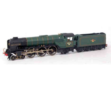 A finely constructed whitemetal kit built Peppercorn class A1 engine and tender, spray painted matt lined Brunswick green as 