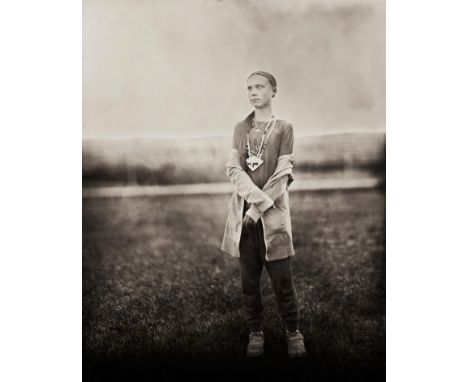 Shane Balkowitsch (by), Greta Thunberg, Art paper, signed, non embossed, limited edition 53/100, 11" x 14". Greta Tintin Elea