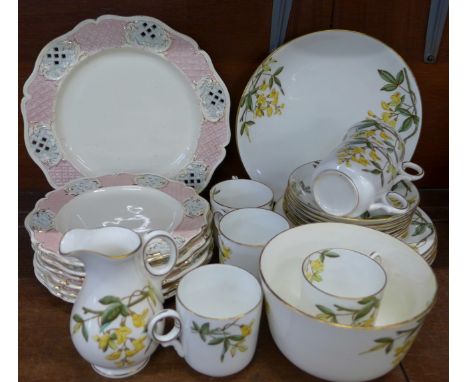 A six setting tea service and a sandwich set