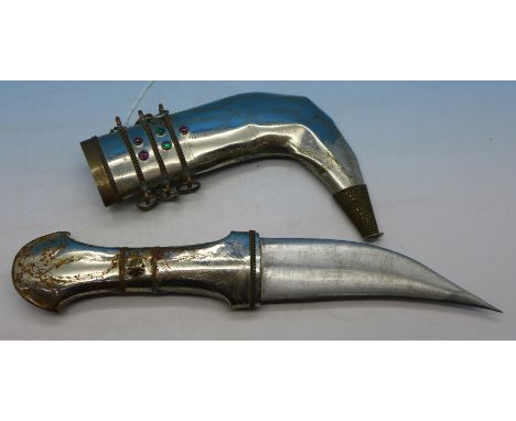 An Eastern dagger and scabbard