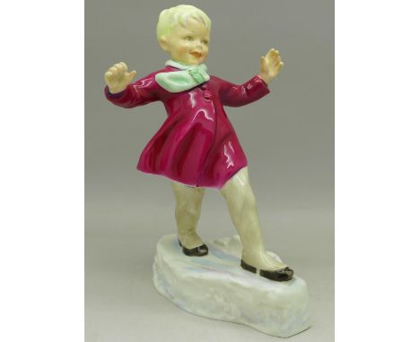 A Royal Worcester figure, 3452, January, modelled by F.C. Doughty