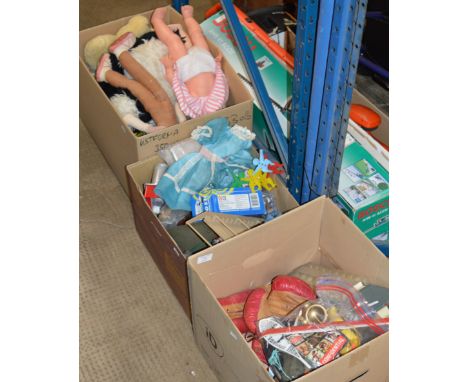 3 BOXES WITH ASSORTED VINTAGE TOYS &amp; GAMES     