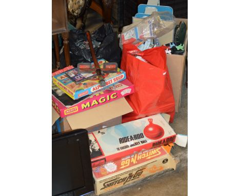 ASSORTED VINTAGE TOYS &amp; GAMES OVER VARIOUS BAGS &amp; BOXES     