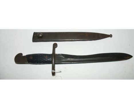 A German bayonet in metal scabbard Condition Report: Available upon request