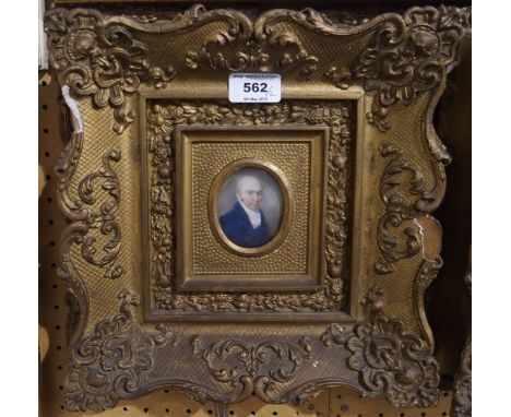 JANE HAY Mary Hay and Capt John Hay portrait miniatures, head and shoulders, watercolour, 6 x 5cm (2) Condition Report: Avail