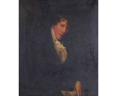 Lady Elizabeth Keith Heathcote, née Lindsay (1781-1825) - Half-length portrait of a young Robert Lindsay holding a Hebrew scr
