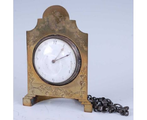 George Riley of Dublin - a George III silver pair-cased pocket watch, having a convex white enamel Arabic dial, chain driven 