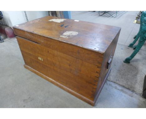 An early 20th Century camphorwood steamer trunk