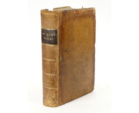 Wilkins (John) The Mathematical and Philosophical Works of the Right Reverend John Wilkins ..., 1708, J. Nicholson et al, fro