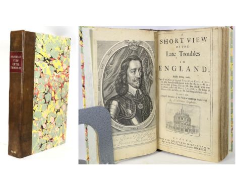 [Dugdale (William)] A Short View of the Late Troubles in England, 1681, Moses Pitt, folio in fours, portrait frontis, recent 