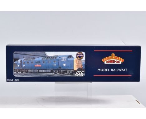 A BOXED OO GAUGE BACHMANN BRANCHLINE MODEL RAILWAY Class 55 Deltic no. 55013 'The Black Watch' in BR Blue, model no. 32-528, 